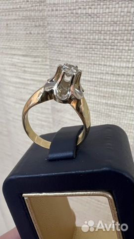 Золотое кольцо Бриллиант 750