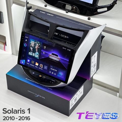 Магнитола Teyes 9’’ на Hyundai Solaris 1