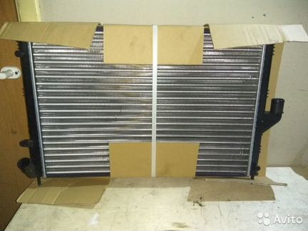 Радиатор двс Рено Логан Renault logan с кондеем