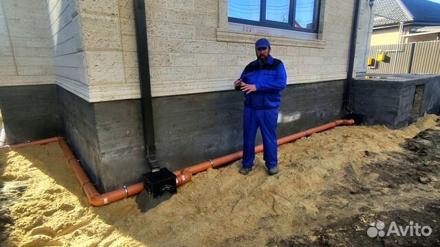 Водопровод, канализация, ливневка, дренаж участка