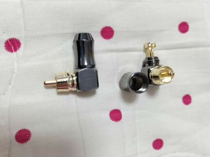 RCA разъём угловой (2 шт.)