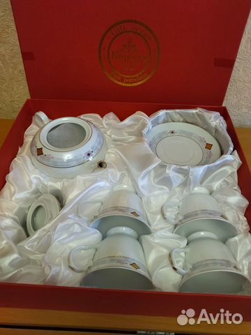 Новый чайный сервиз Коралл (Китайский фарфор)