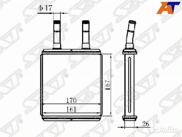 Радиатор отопителя салона hyundai getz