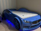 Кровать машинка mebelev с подсветкой и матрасом