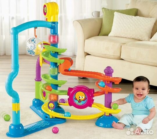 Трек развивающий центр с шариками от fisher price