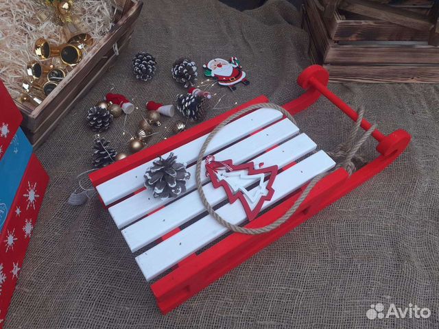 Санки декоративные