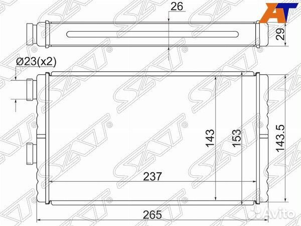 Радиатор отопителя салона mitsubishi lancer