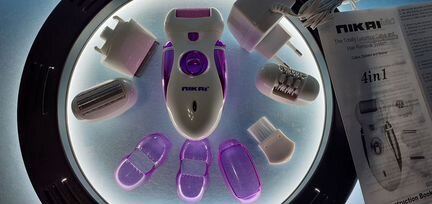 Косметический эпилятор 4в1 + Бритва Триммер Пилка