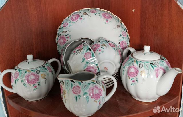 Чайный сервиз лфз ссср, вербилки, дулево