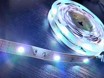 Светодиодная лента RGB 5050 10м + Пульт 44 + Блок