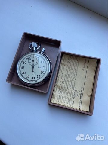 Секундомер СССР новый с документами
