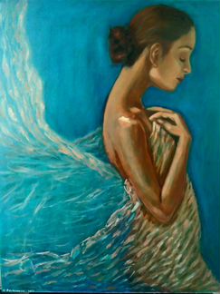 Картина маслом,холст 5060см