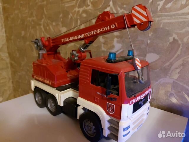 Игрушка машина подъёмный кран большая