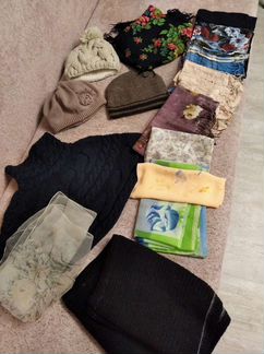 Шарфики, платочки, шапки, палантин