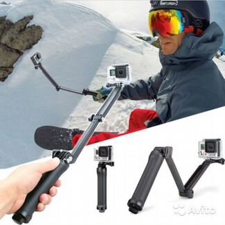 Монопод трансформер для экшн камер GoPro, Xiaomi