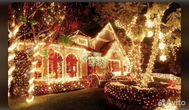 Гирлянда уличная бахрома