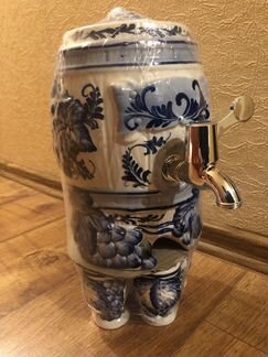 Чайник-самовар с чашками (новый)