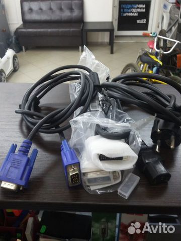 Видео кабель VGA DVI hdmi, кабель питания для пк