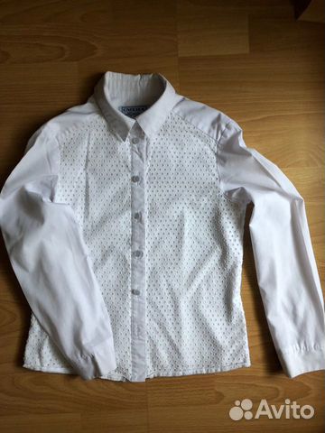 Рубашка, блузка школьная 134 на девочку