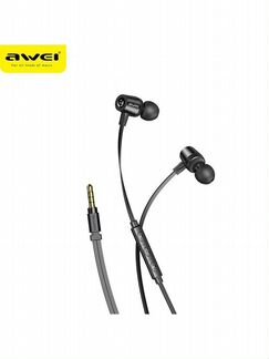 Наушники Awei L1 Super Bass черные с микрофоном и