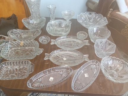 Хрусталь новый советский.салатницы и др