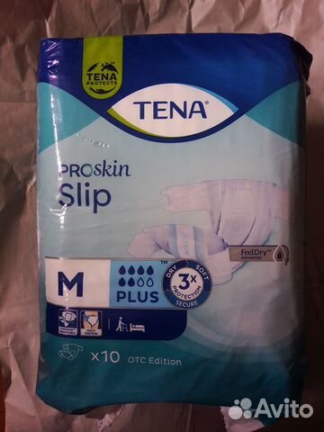 Подгузники для взрослых Tena Слип размер M 10шт