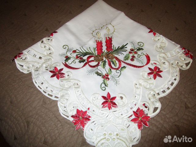 Новогодняя салфетка на стол