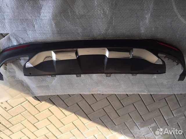 Диффузор заднего бампера с насадками GLE W166