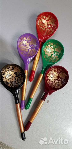 Деревянные ложки хохлома