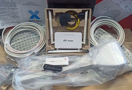 Антенна Vika-24F mimo 2*24дб +модем+роутер+кабель