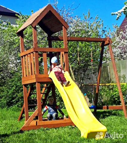Детская деревянная площадка