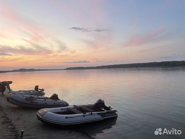 Резиновая лодка с мотором