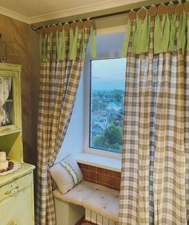 Новые шторы из льна