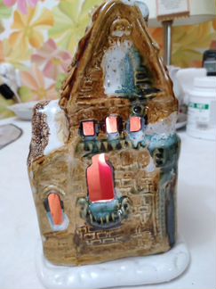 Подсвечник- декоративный домик.Уют и сказочность