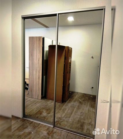 Двери зеркальны для шкафа-купе шк-35