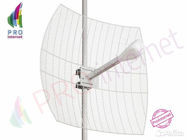 Параболическая 3G/WiFi/4G mimo антенна 24дБ F-male
