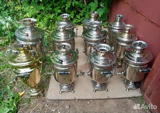 Самовар 3, 4, 5, 6, 7, 8, 9, 10 л с съем трубой от