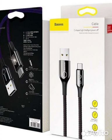 Кабель usb type c Baseus умный