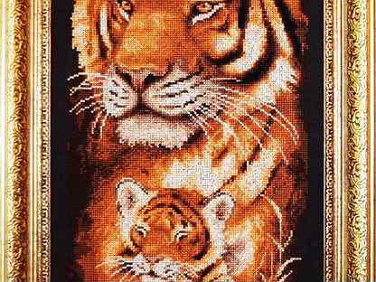 Вышивка Тигры