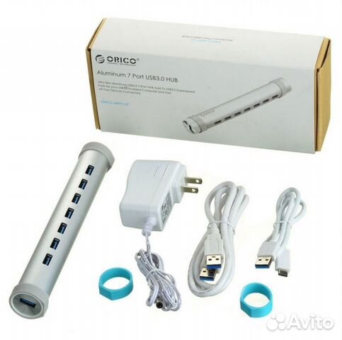Компактный USB-хаб orico ARH7-U3-SV
