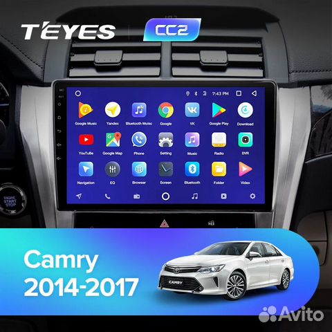 Магнитола Teyes Toyota Camry XV55 3/32 Android 10