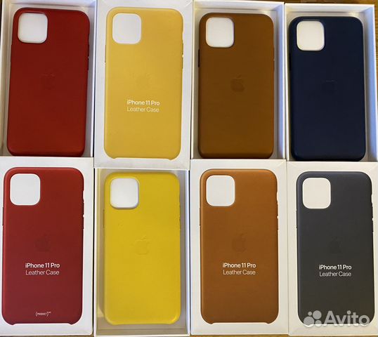 Чехлы оригинал iPhone 11pro Leather Case Apple