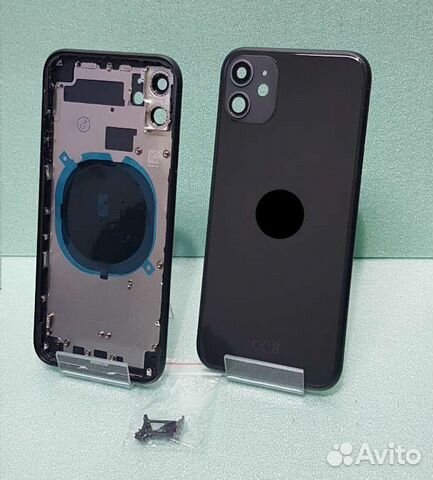Корпус для iPhone 11 Черный оригинал снятый