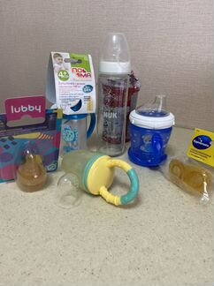 Бутылочки для кормления, соски и другое