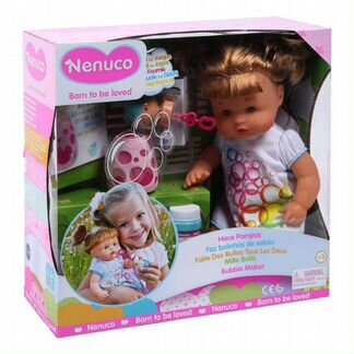 Пупс Famosa с набором для мыльных пузырей Nenuco