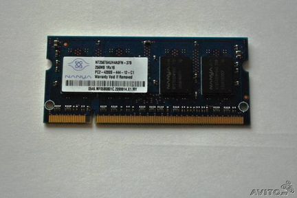 Оперативная память для ноутбука PC2-4200S, 256Мb