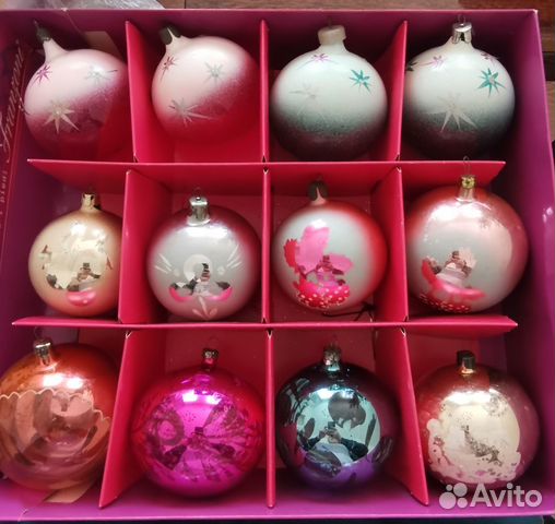 Игрушки ёлочные СССР. Стекло