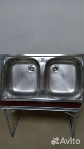 Мойка нержавеющая двухсекционная