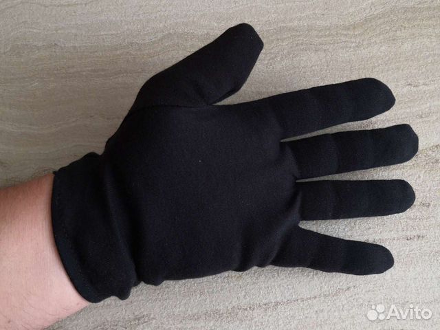 Перчатки хлопок черный