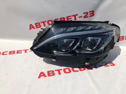 Mercedes W205 14- Фара левая 2 линзы 1089